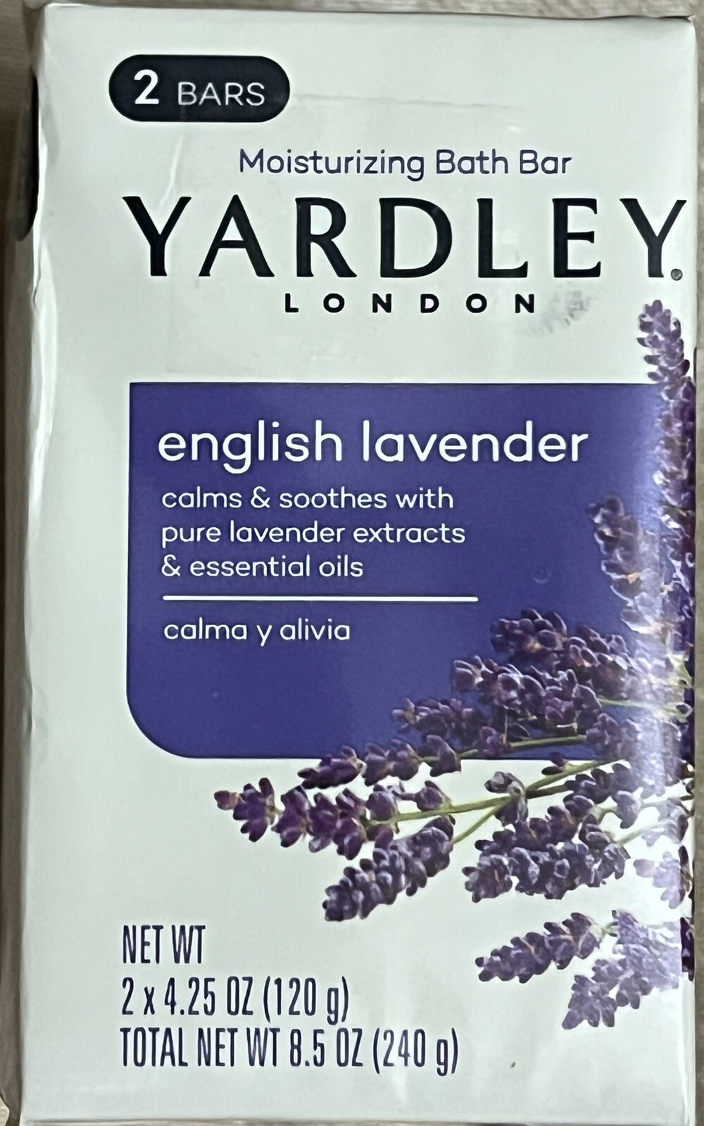Yardley London English Lavender Bath Bars 4.25oz each, 2 ct- FREE SHIPPING