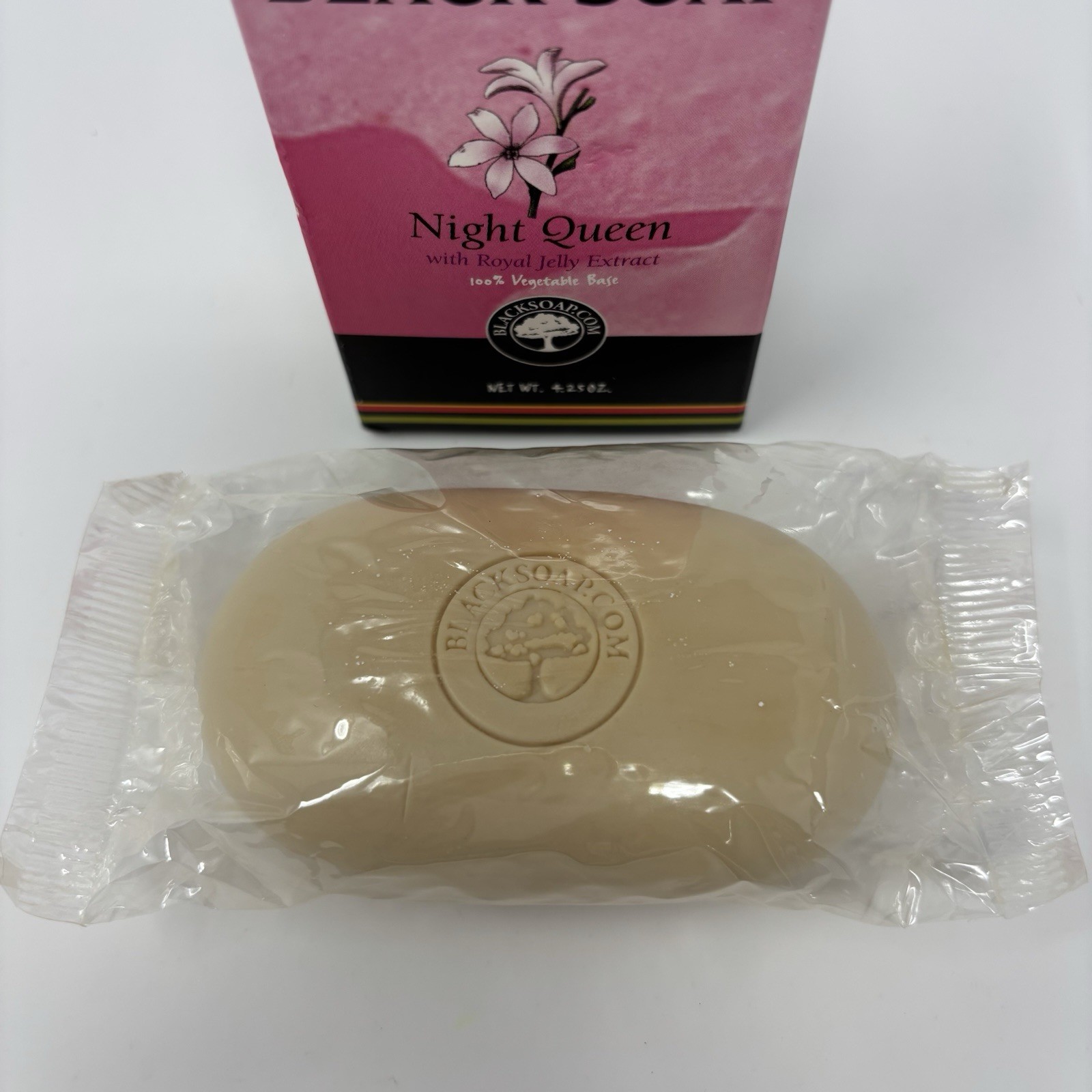 NEW ~ SUNAROMA Night Queen Royal Jelly Extract Black Soap Beauty Bar 4.25 oz