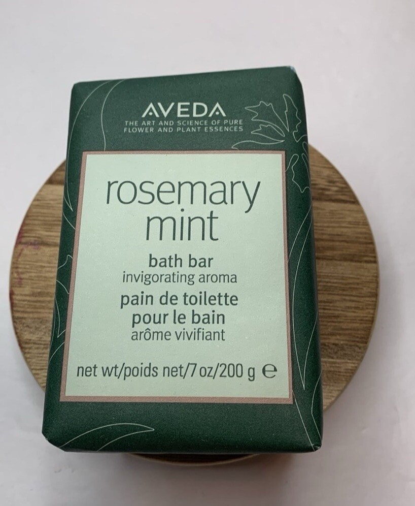AVEDA Rosemary Vegan Soap Mint Bath Bar 7oz 200ml Full Size Bar New