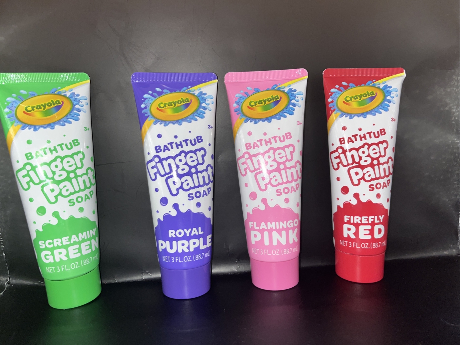 Crayola Bathtub Finger Paint Soap 4 pack 3 ounce Ea. Green, Pink, Red, Purple