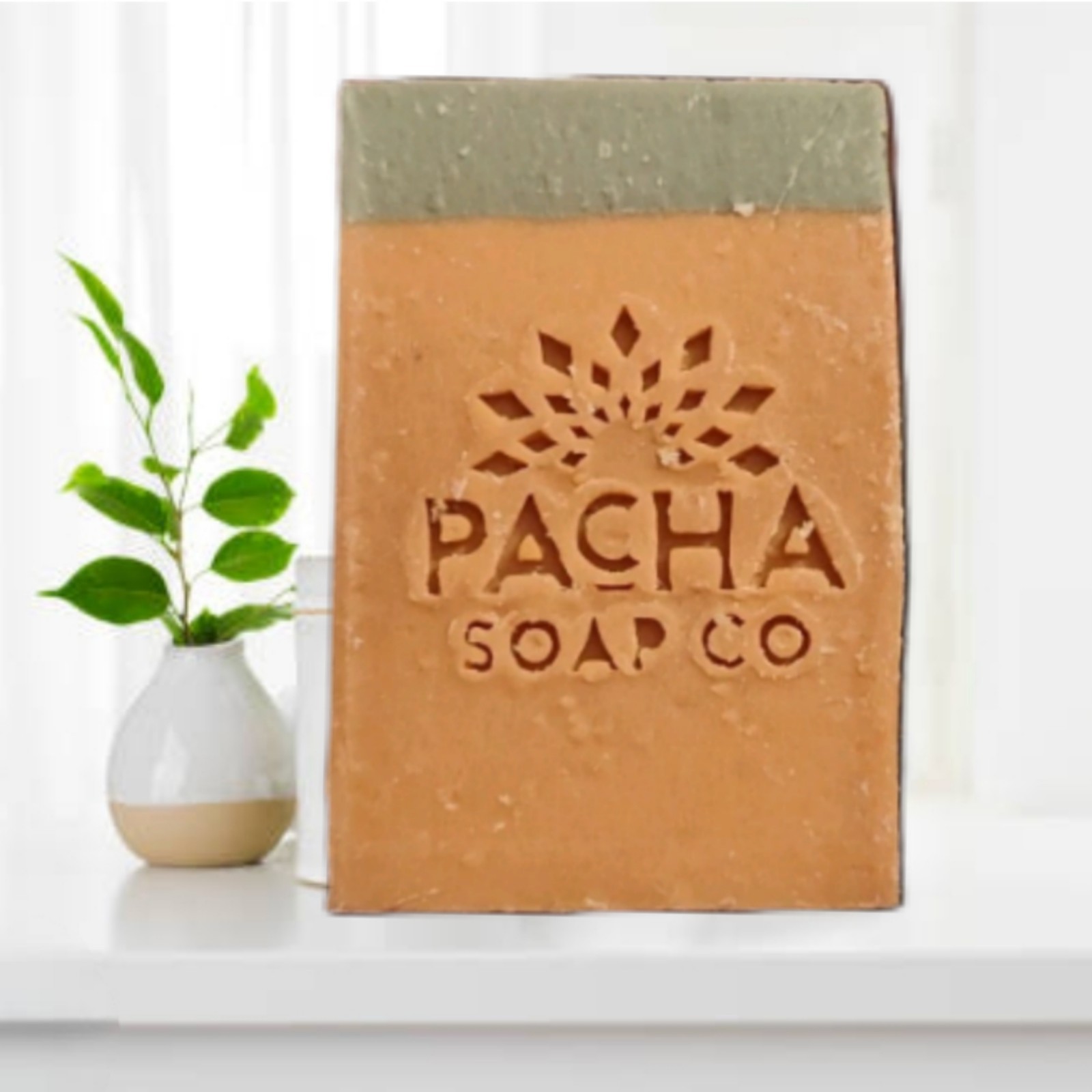Pacha Pumpkin Spice Bar Soap 4 oz Vegan Gluten Free Ginger Root Maple Syrup