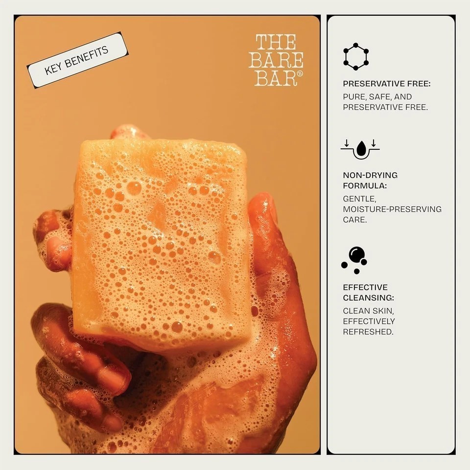 The Bare Bar Vanilla Soap For All Skin Types 100gm h211