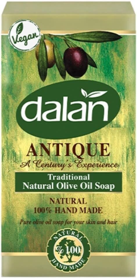 Turkish Soap Dalan Antique 100% Olive Oil Soap Handmade 5 bars x 180gr