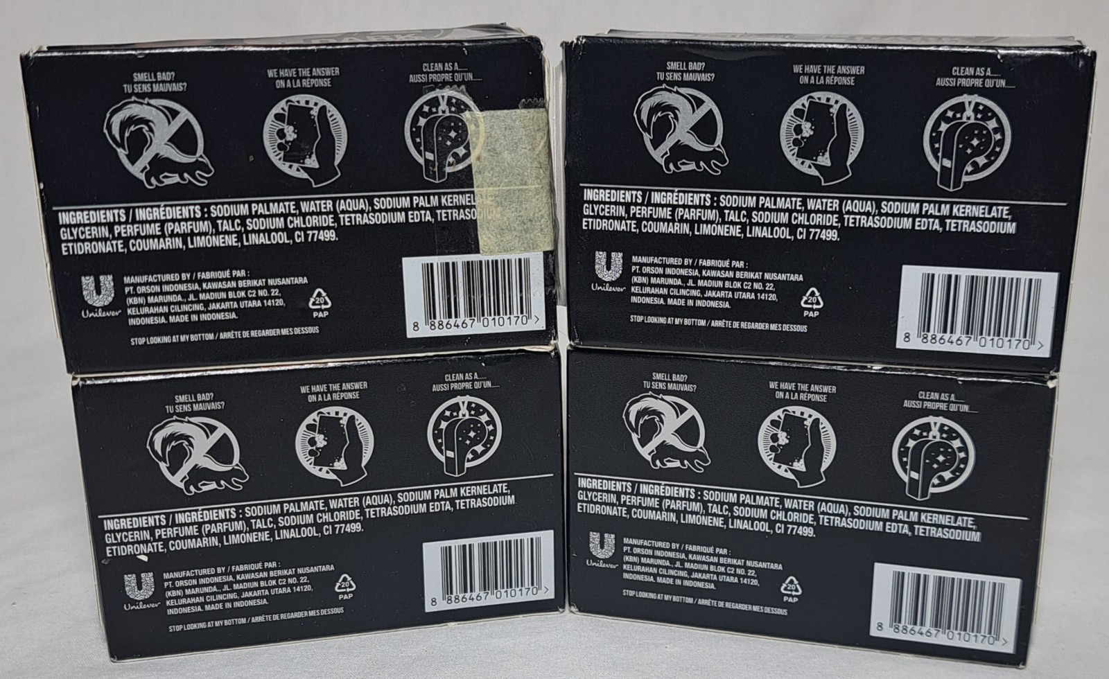 Unilever AXE DARK TEMPTATION Bar Soap 4×3.5 Oz Pack Dark Chocolate Scent NEW
