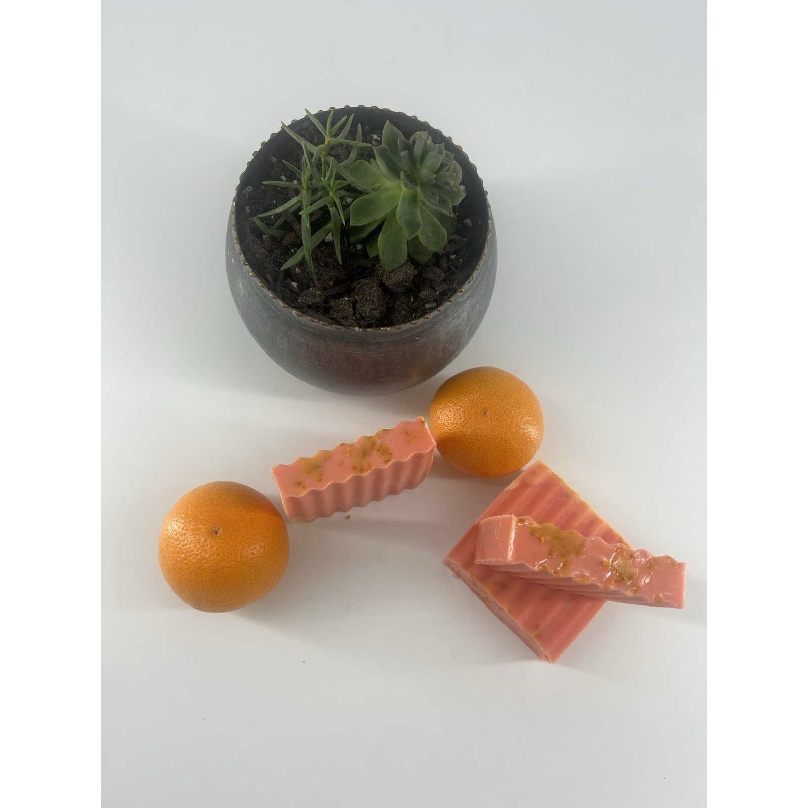 3x Goat Milk Soap Bar Tangerine Grapefruit Orange w/ Zest 3oz Body Handmade New