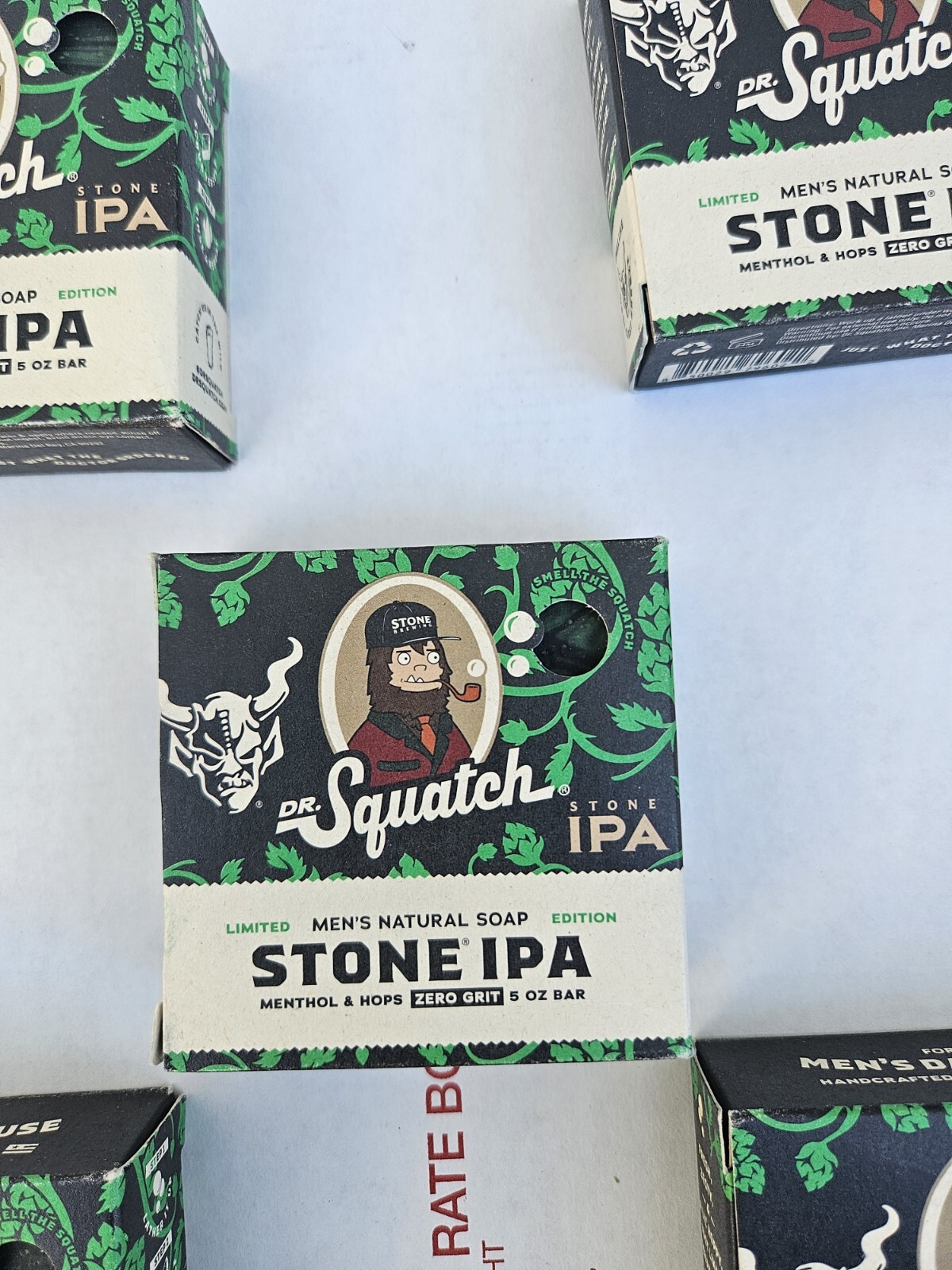 5x LOT- Dr. Squatch Limited Edition Stone IPA Menthol & Hops 5 oz Natural Soap