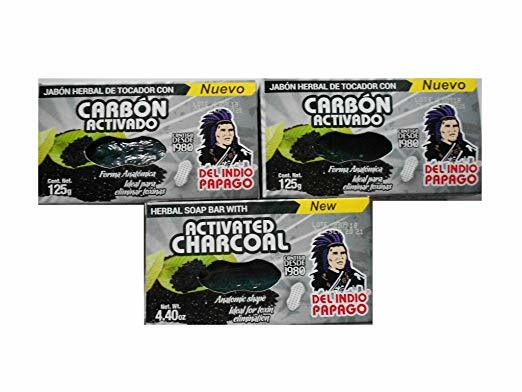 Soap/Jabon Del Indio Papago ACTIVATED CHARCOAL Herbal Soap Jabon Carbon Activado
