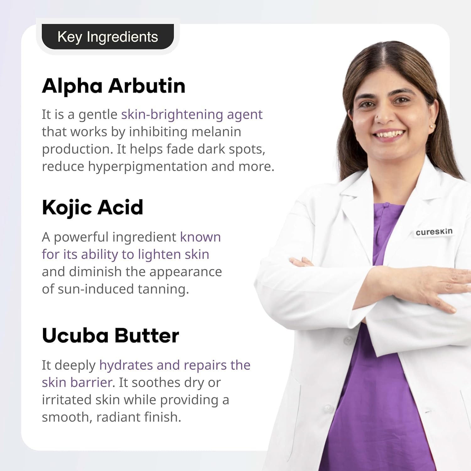 Cureskin Radiance Body Soap | For Pigmentation & Sun Damage with Alpha Arbutin