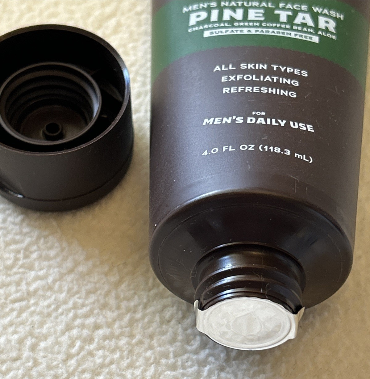 Dr. Squatch Men’s Natural Face Wash PINE TAR Daily Use 4 Oz New Sealed