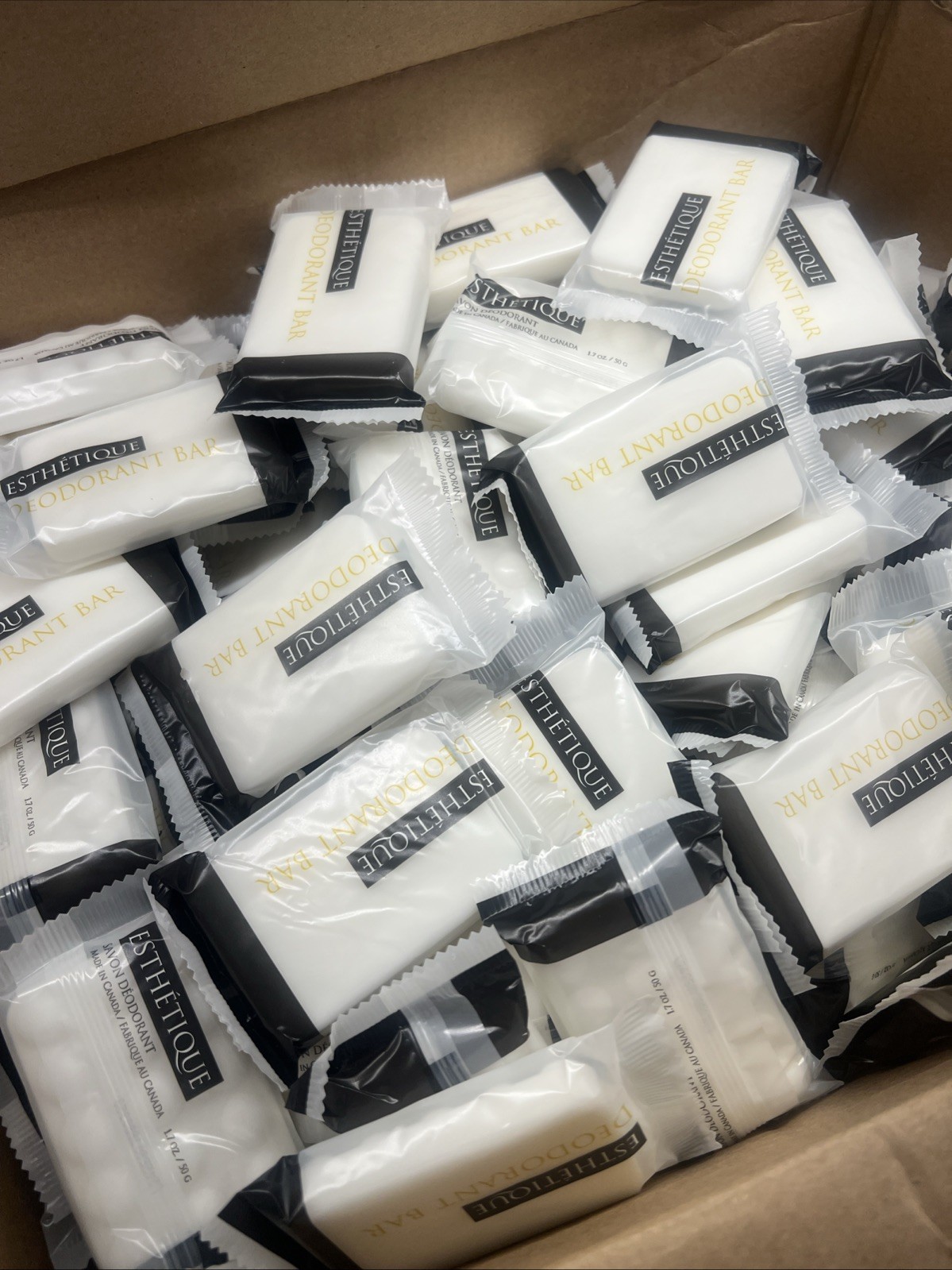 (Case of 200) Esthetique Deodorant Soap Bars 1.76 oz Wrapped Body Bar