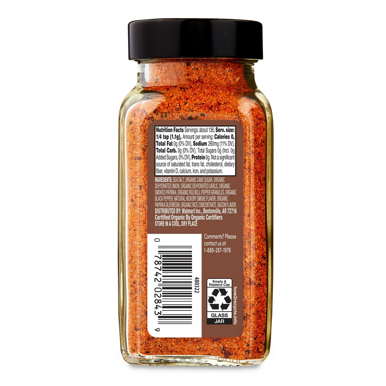 bettergoods Organic Bacon Flavored Sea Salt, 5.3 oz