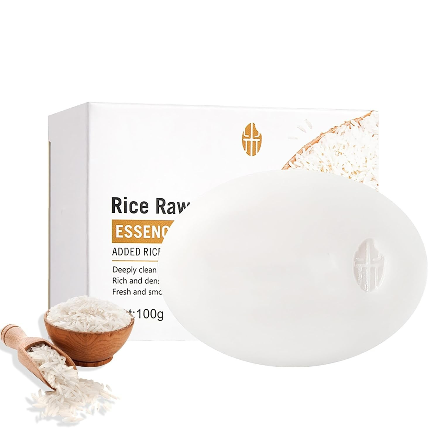 Rice Essence Rice Cleansing Soap, with Goat Milk Essence & Centella Asiatica,…
