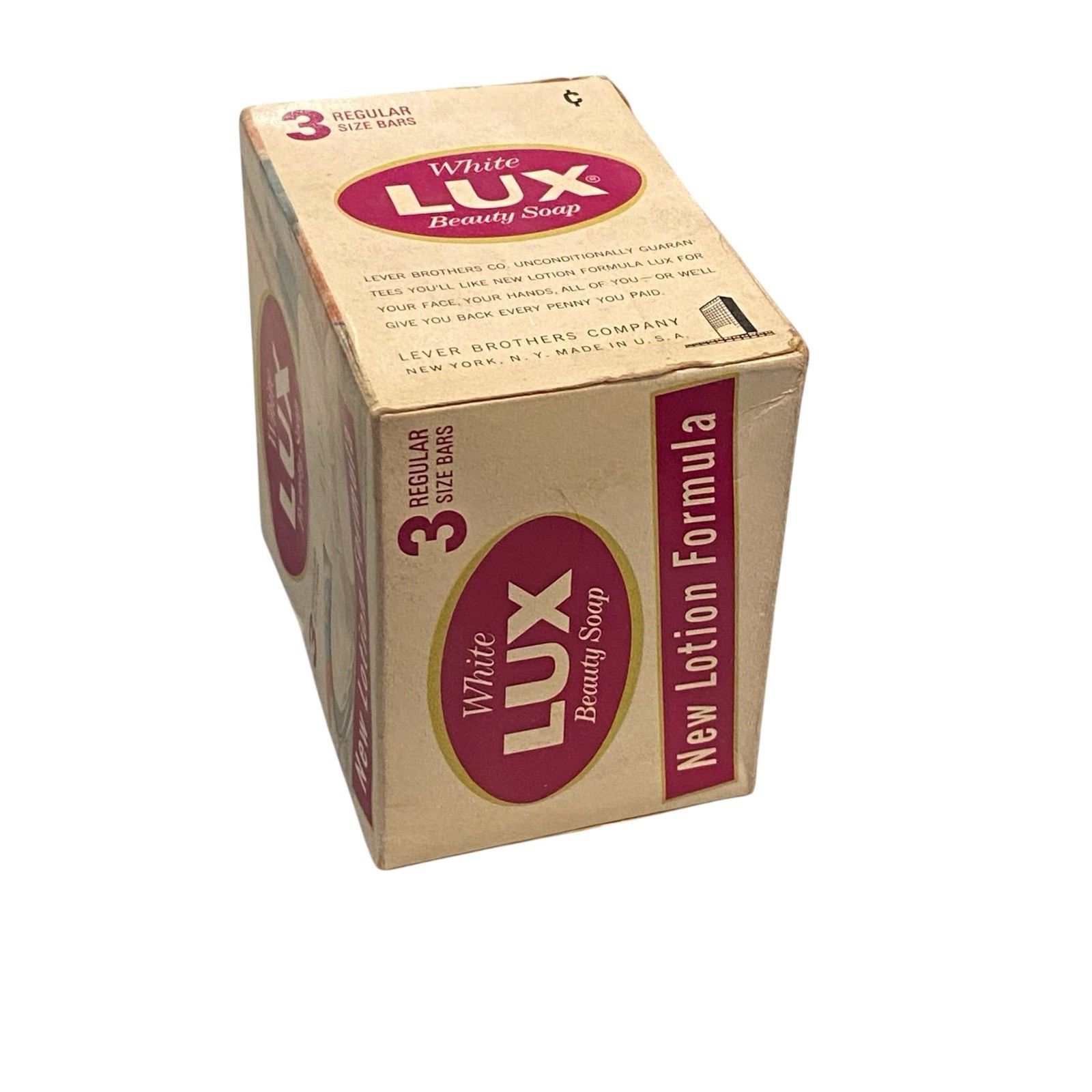 NOS LUX White Beauty Bar Soap Discontinued NOS Sealed Box Regular Size Vintage