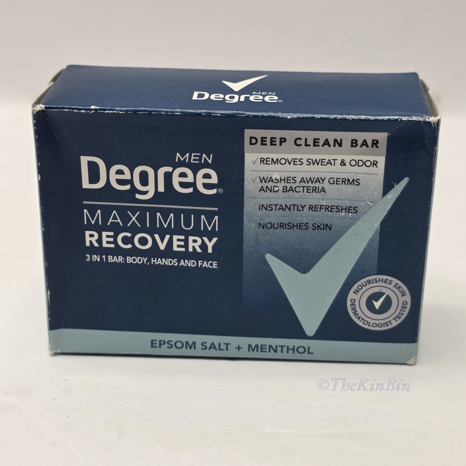 Degree Men Maximum Recovery Deep Clean Bar Soap Lot Of 3 Epsom & Menthol NIP