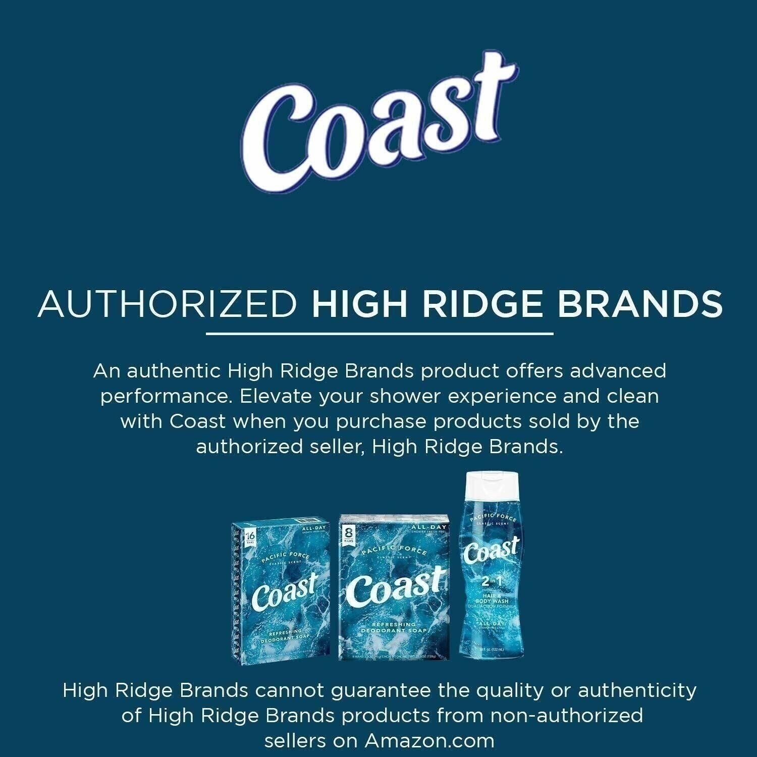 Coast Classic Original Scent Bar Soap – 4 Ounce 16 Bars, 4 Fl Oz