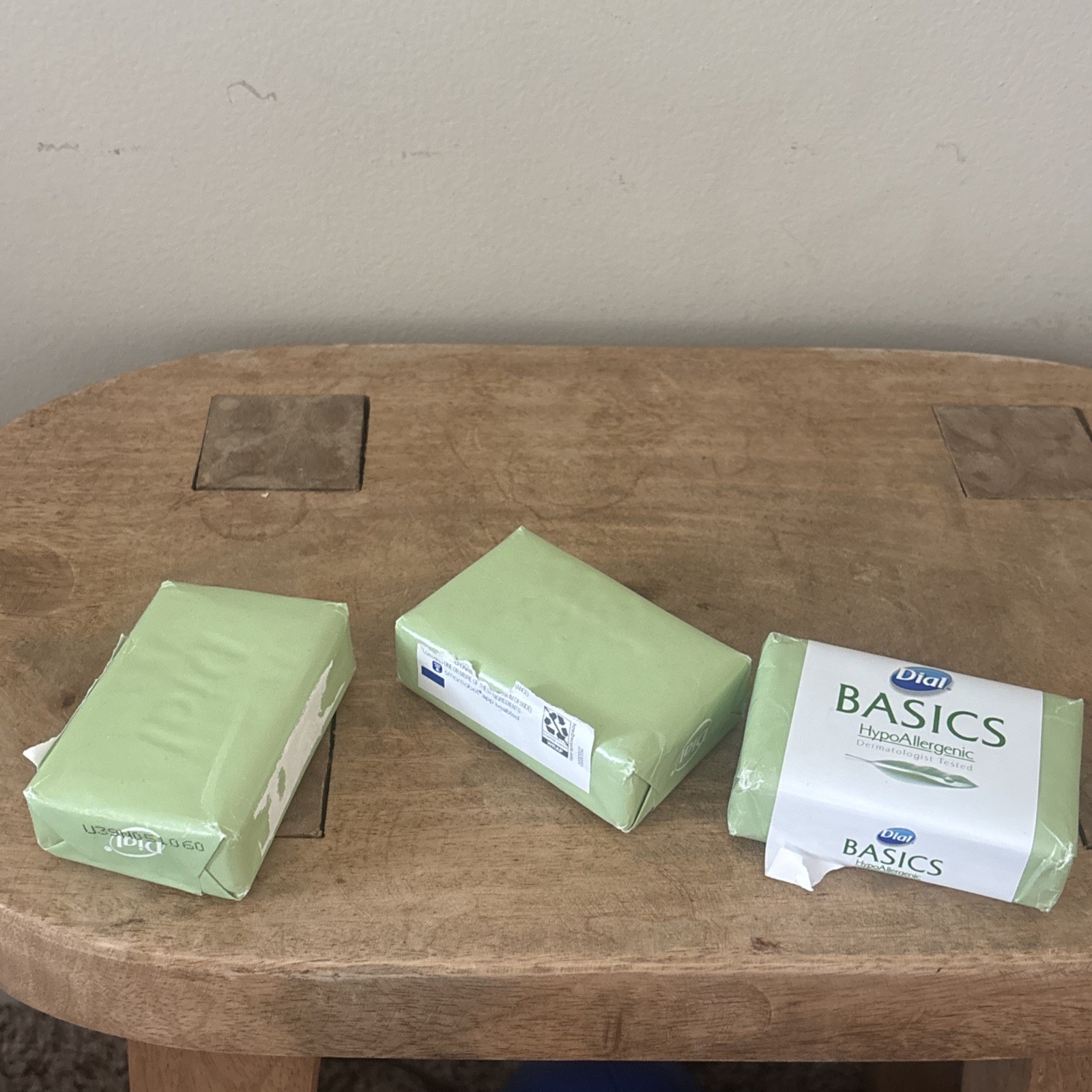 3 BARS Dial Basics Hypoallergenic Bar Soap 3.2 Oz EACH New Discontinued
