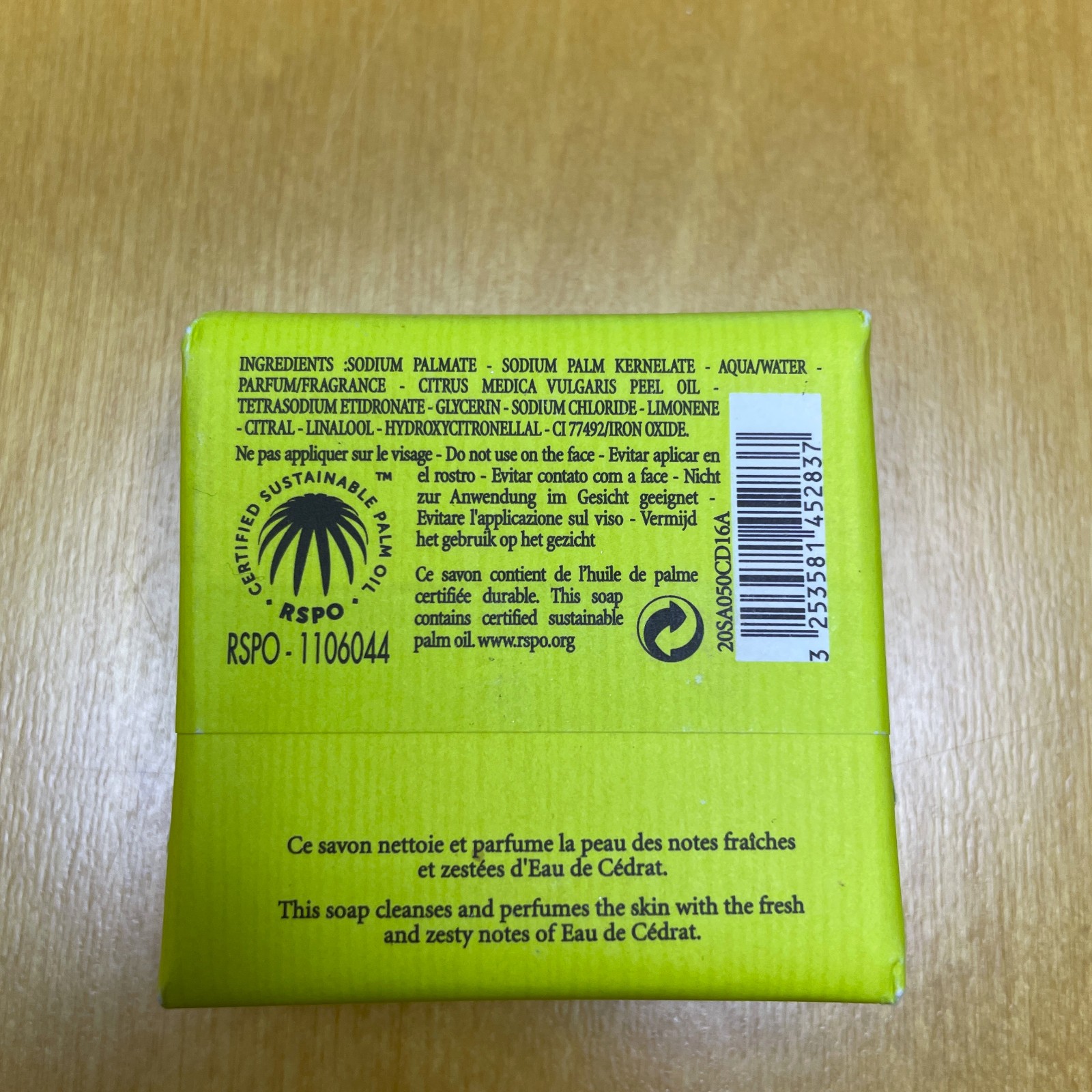 L’Occitane En Provence Savon Cedrat Soap for Men Set/Lot of 2 – 1.7 oz (50 g)