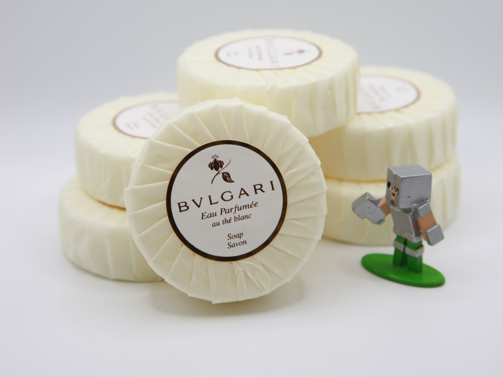 BVLGARI Au The blank (White Tea) Resort Soap Bar, Pack of 6 – 6×2.6oz (6x75gr)