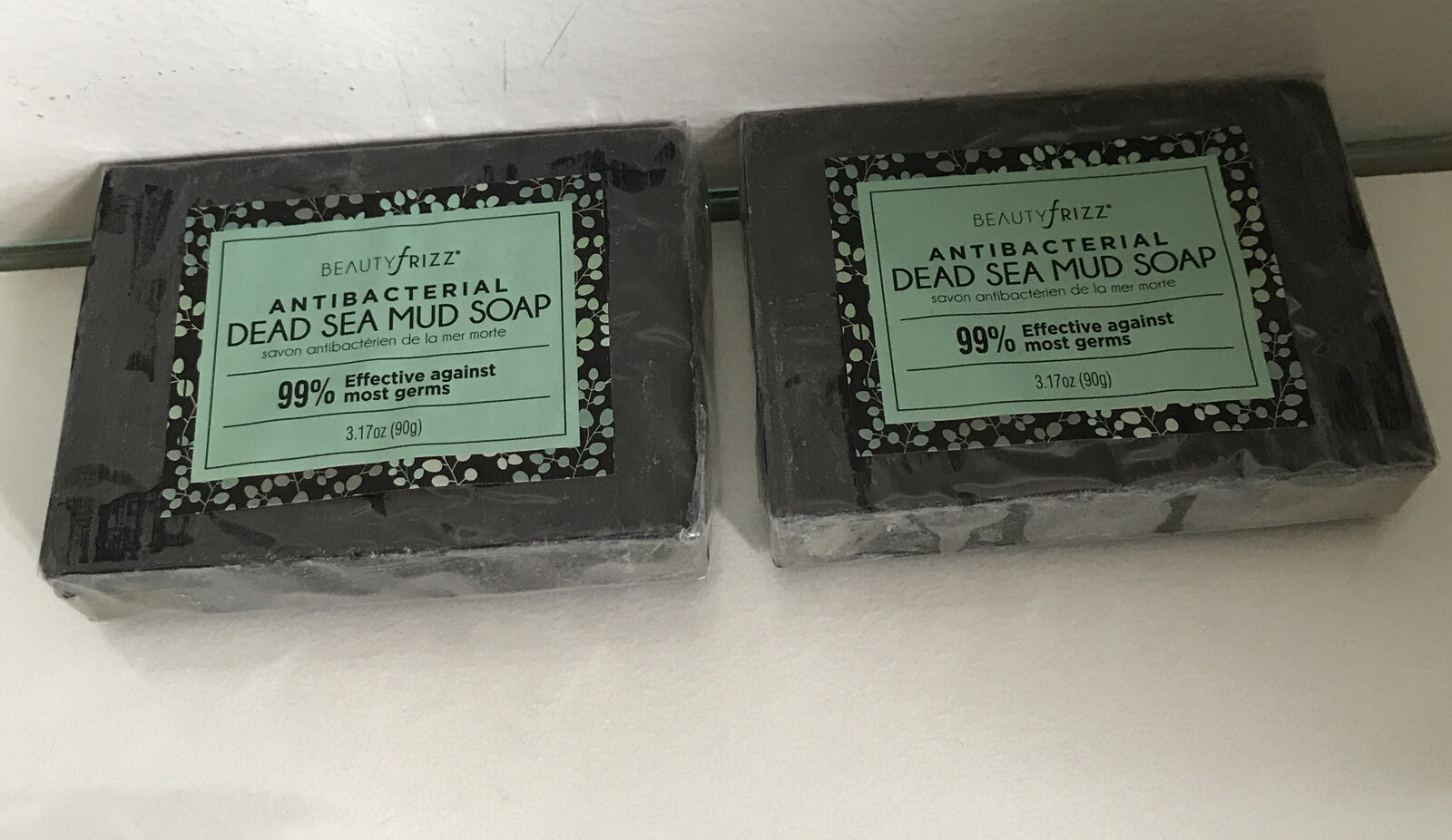 2 ANTIBACTERIAL DEAD SEA MUD SOAP 99% Affective against most germs 3.17oz – NEW!