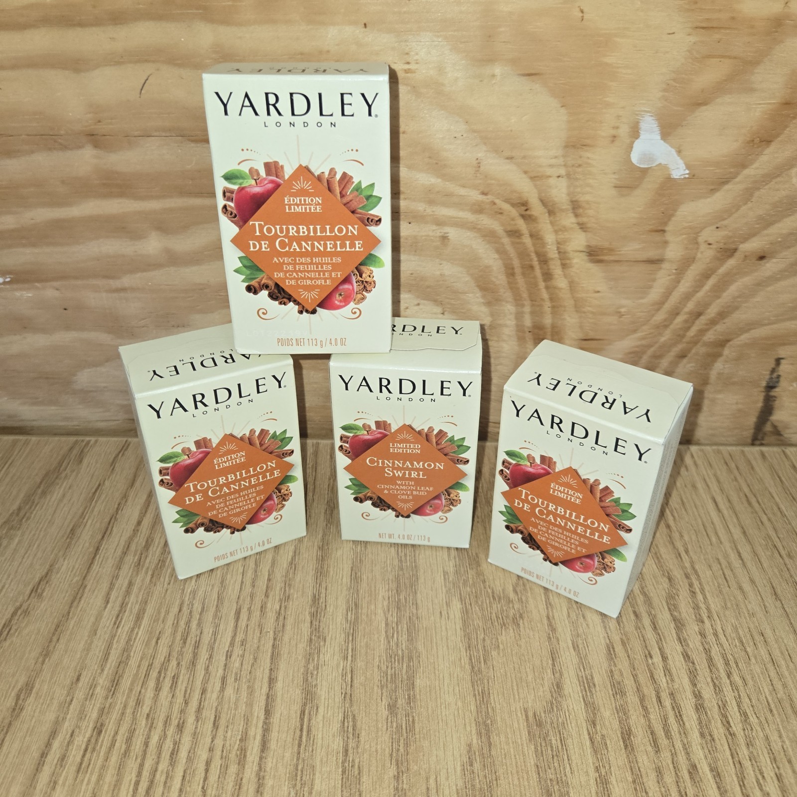 Yardley London Limited Edition Cinnamon Clove Bud Oils Soap 4oz NIB Lot Of 4