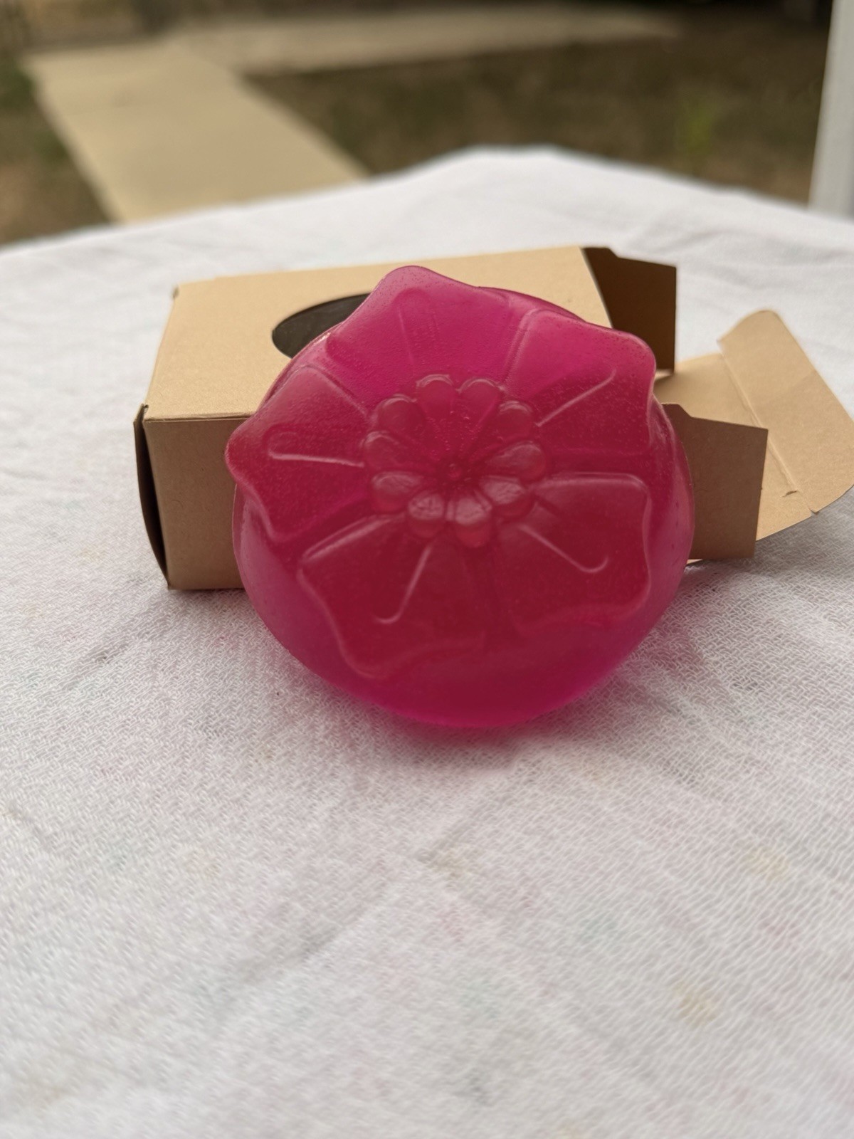 Floral Pink Flower Shaped Body Soap Bar for Body – Women, Men, Teens