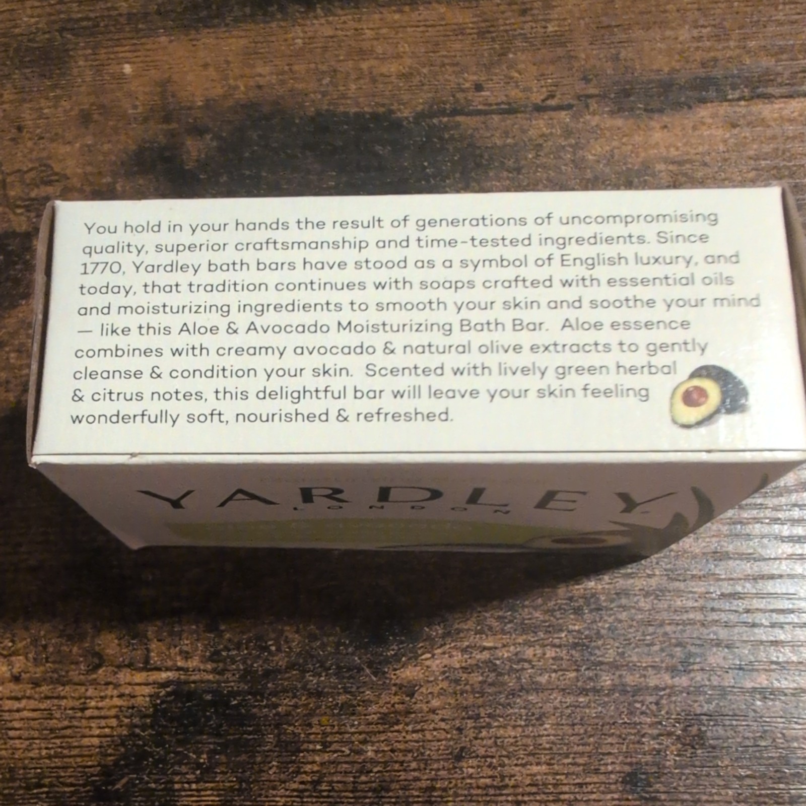 Yardley Aloe Avocado Bath Bar 4.0 oz