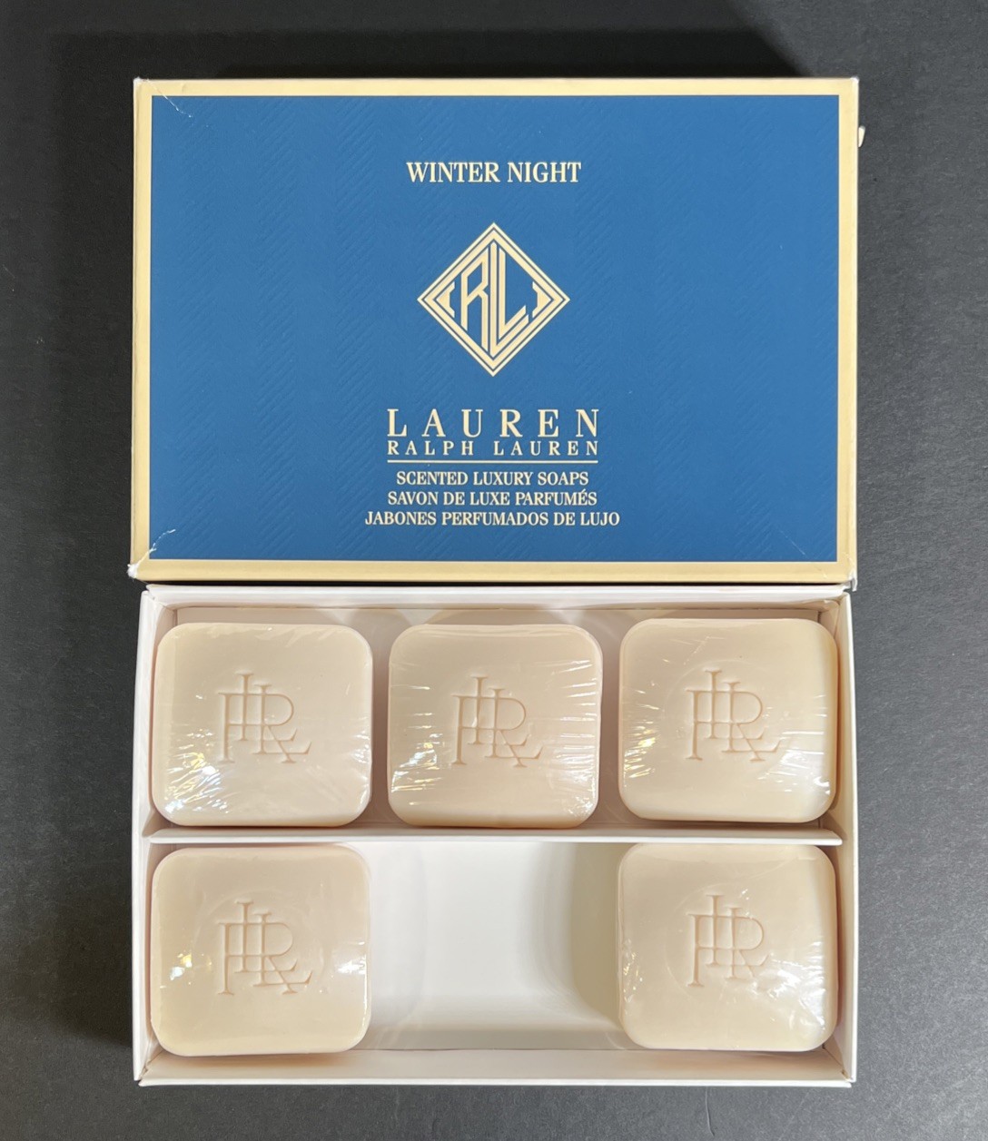 Vtg Lauren Ralph Lauren Luxury Body Hand Soap 5 Sealed Bars Lightly Scented