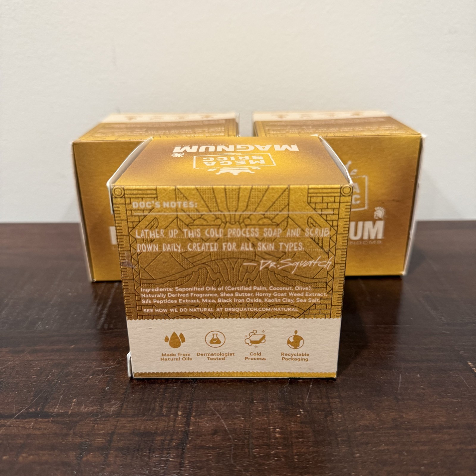 Dr Squatch Magnum Mega Bricc Bricc’d Up Men’s Natural Soap Limited Edition NEW