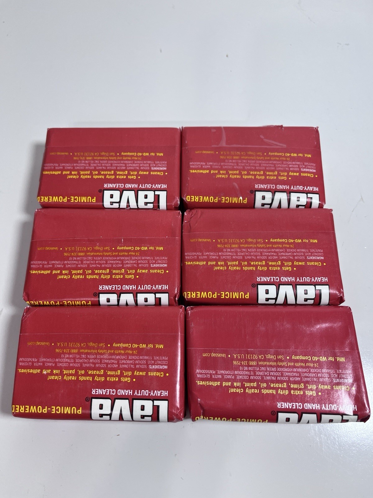 Lot of 6! Lava Soap Heavy-Duty Hand Cleaner pumice powered 5.75 oz NEW