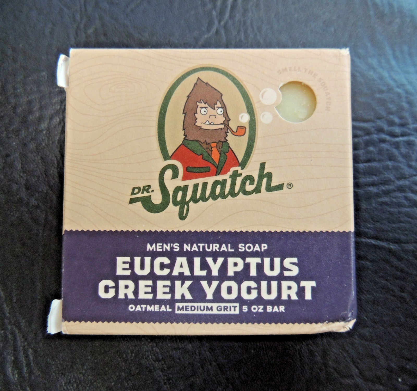 Dr. Squatch Eucalyptus Greek Yogurt Men’s Natural Soap 5oz Bar Outer box wear