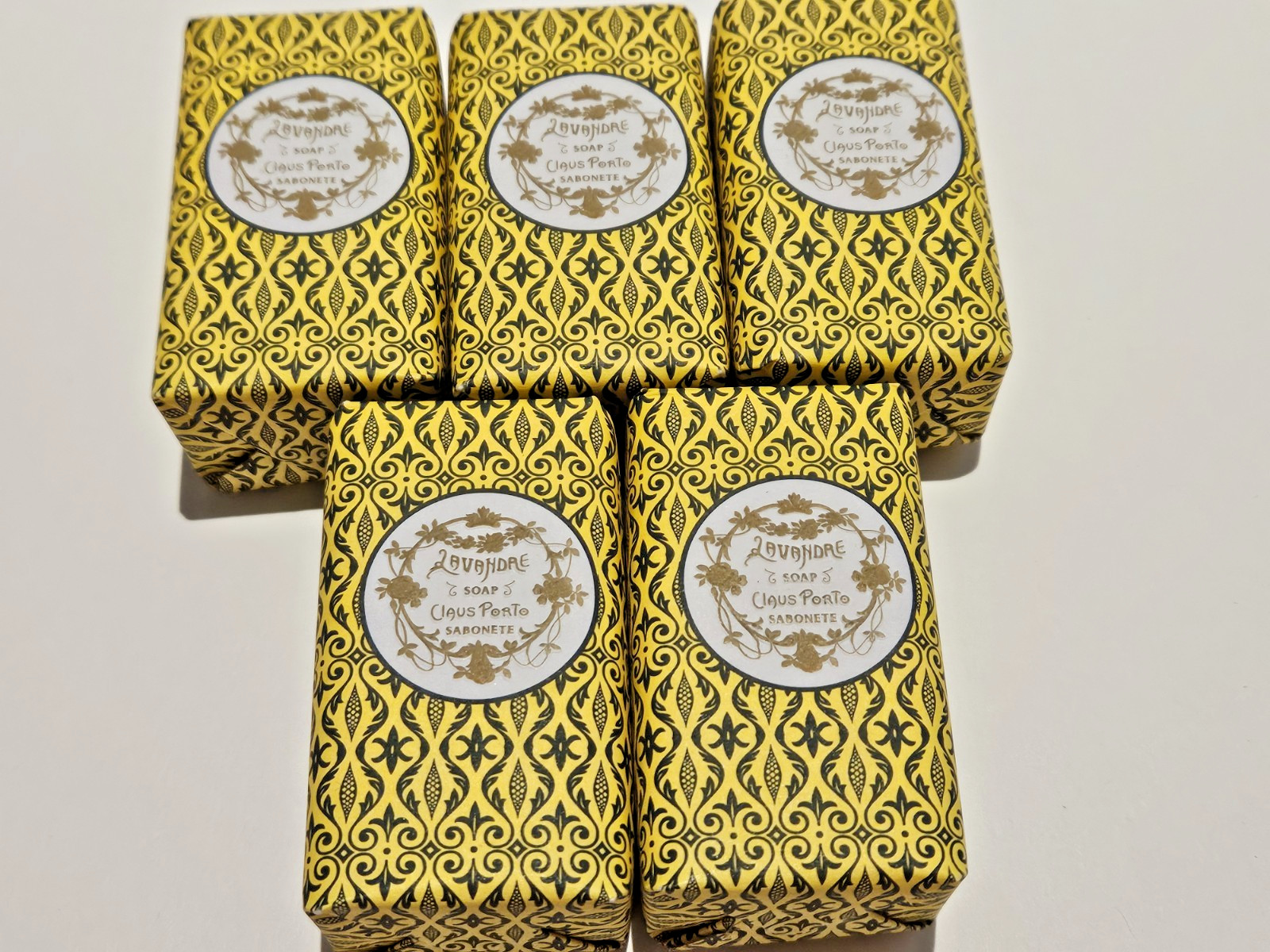Claus Porto Lavandre Lavender Luxury Mini Soaps Set of 5 New Sealed Each 1.8 oz.