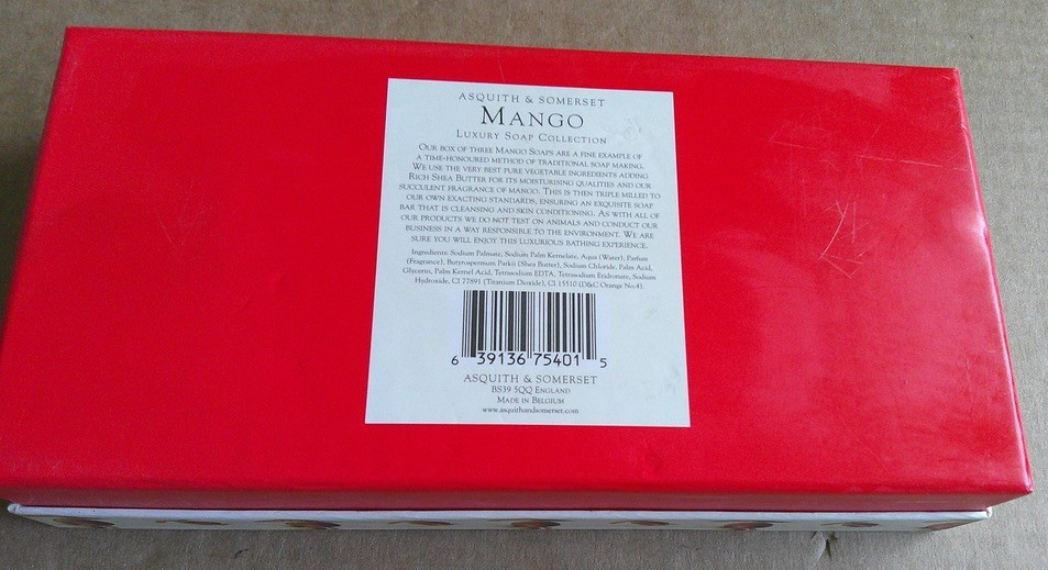ASQUITH & SOMERSET Mango Tropical Fruits Luxury Soap Collection Box