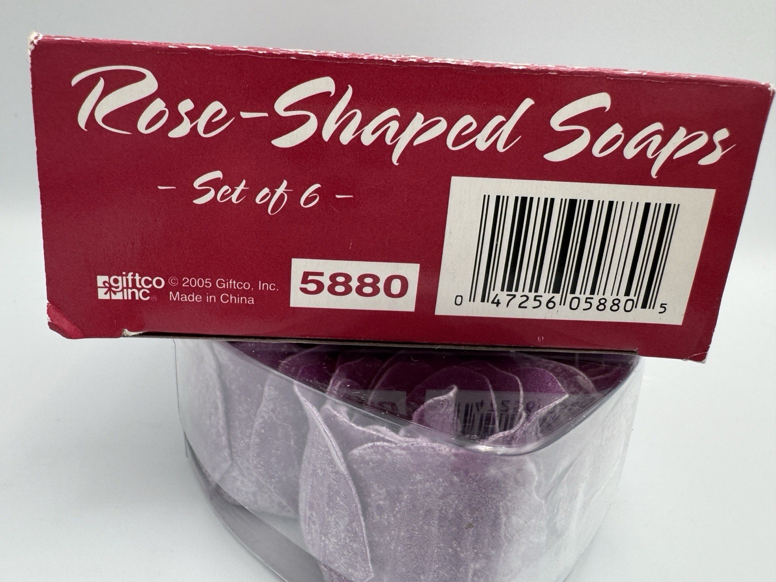 Vintage Purple Rose Shaped Soap Gift Honeymoon