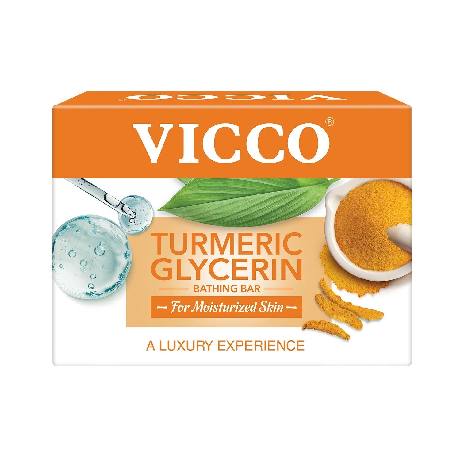 Vicco Turmeric Glycerin Ayurvedic Moisturizing Bathing Soap 100g 4 pack