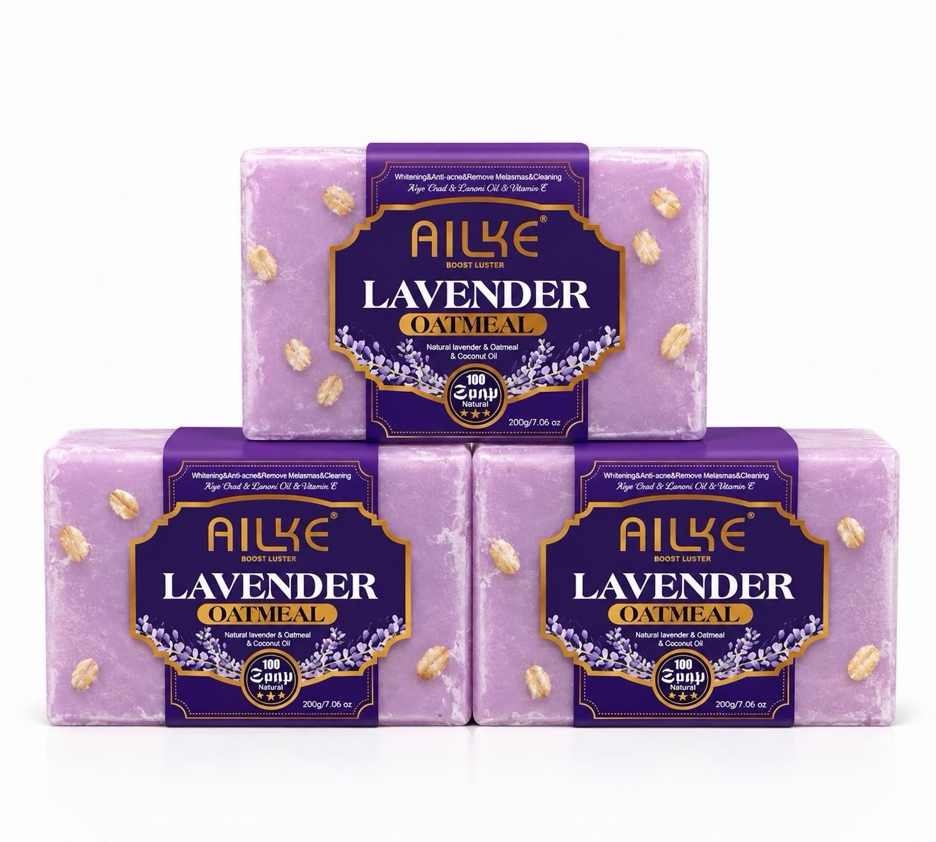 Natural Organic Lavender Essential Oil Soap Handmade Soap for Cleansing, Refresh
