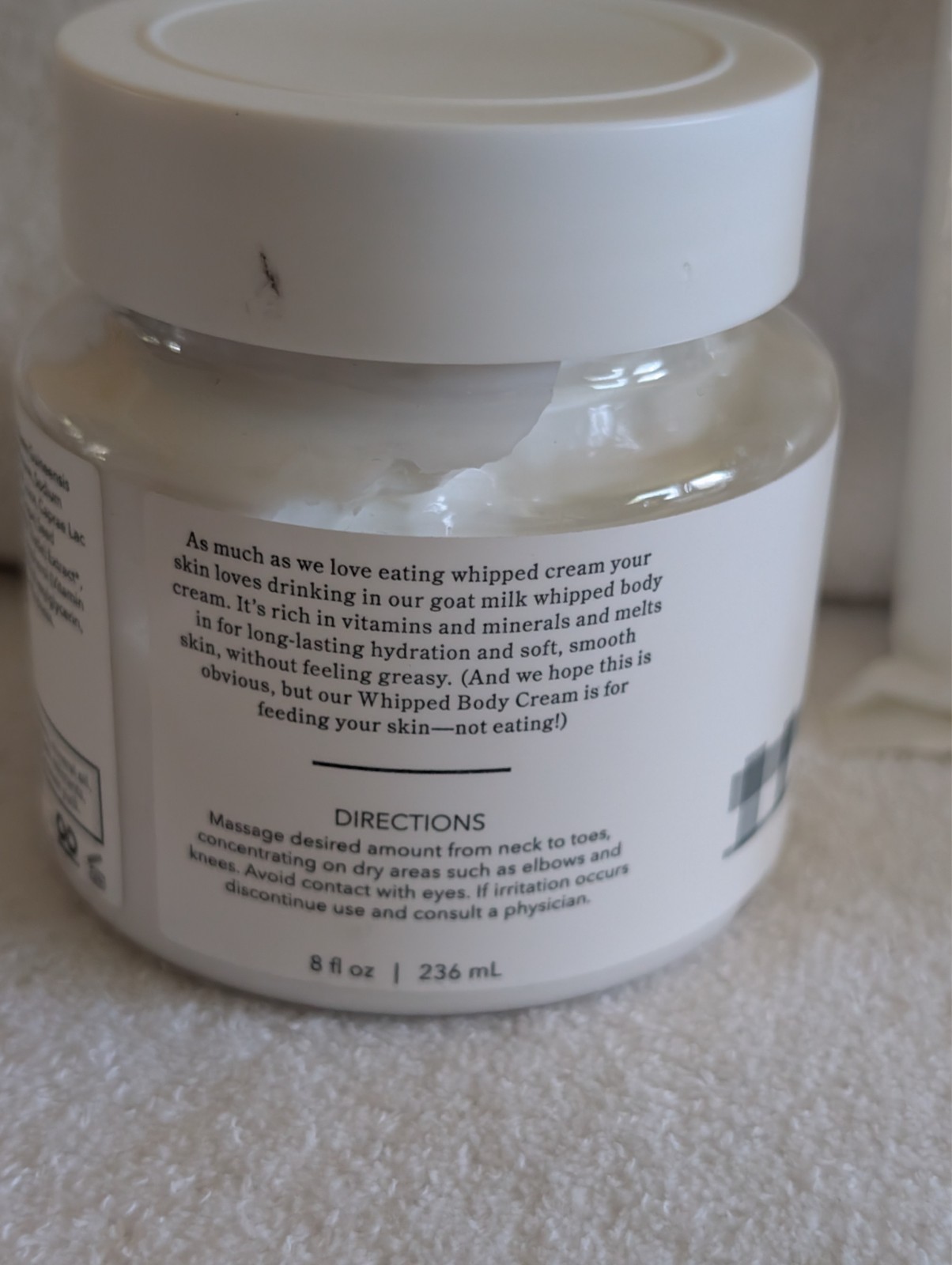 Beekman 1802 Pure Goat Milk Set of 3 Cleansing Wipes 30 ct. Body Cream, Lotion