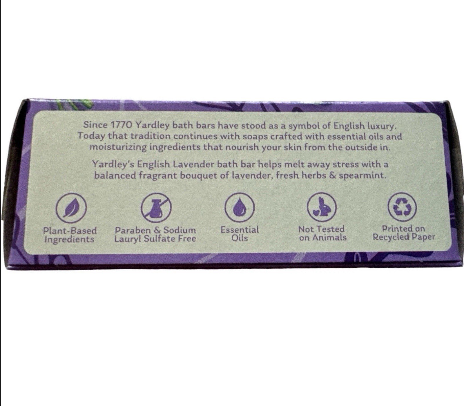 Yardley London English Lavender Nourishing Bath Bar 4.25 oz Lot Of 3