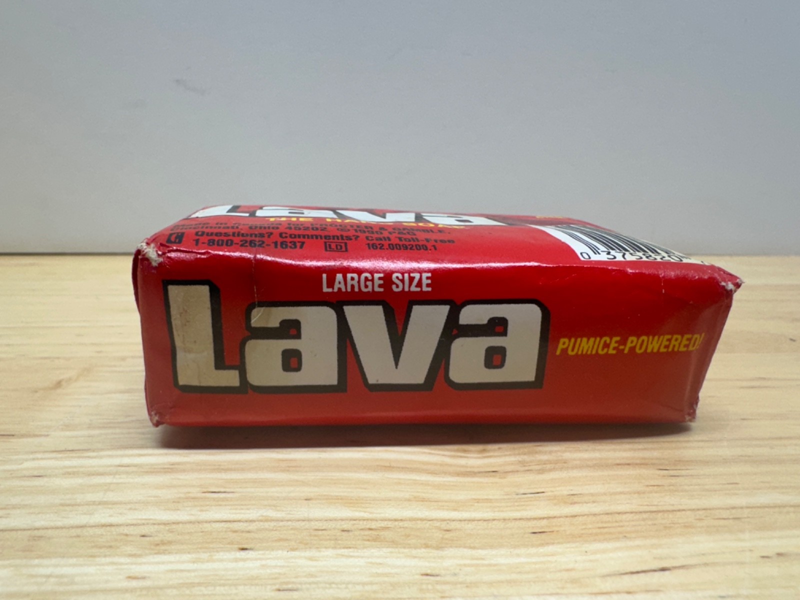 Vintage Lava Pumice Hand Soap Bar Sealed 1990 5.75 oz Rare UPC barcode NOS