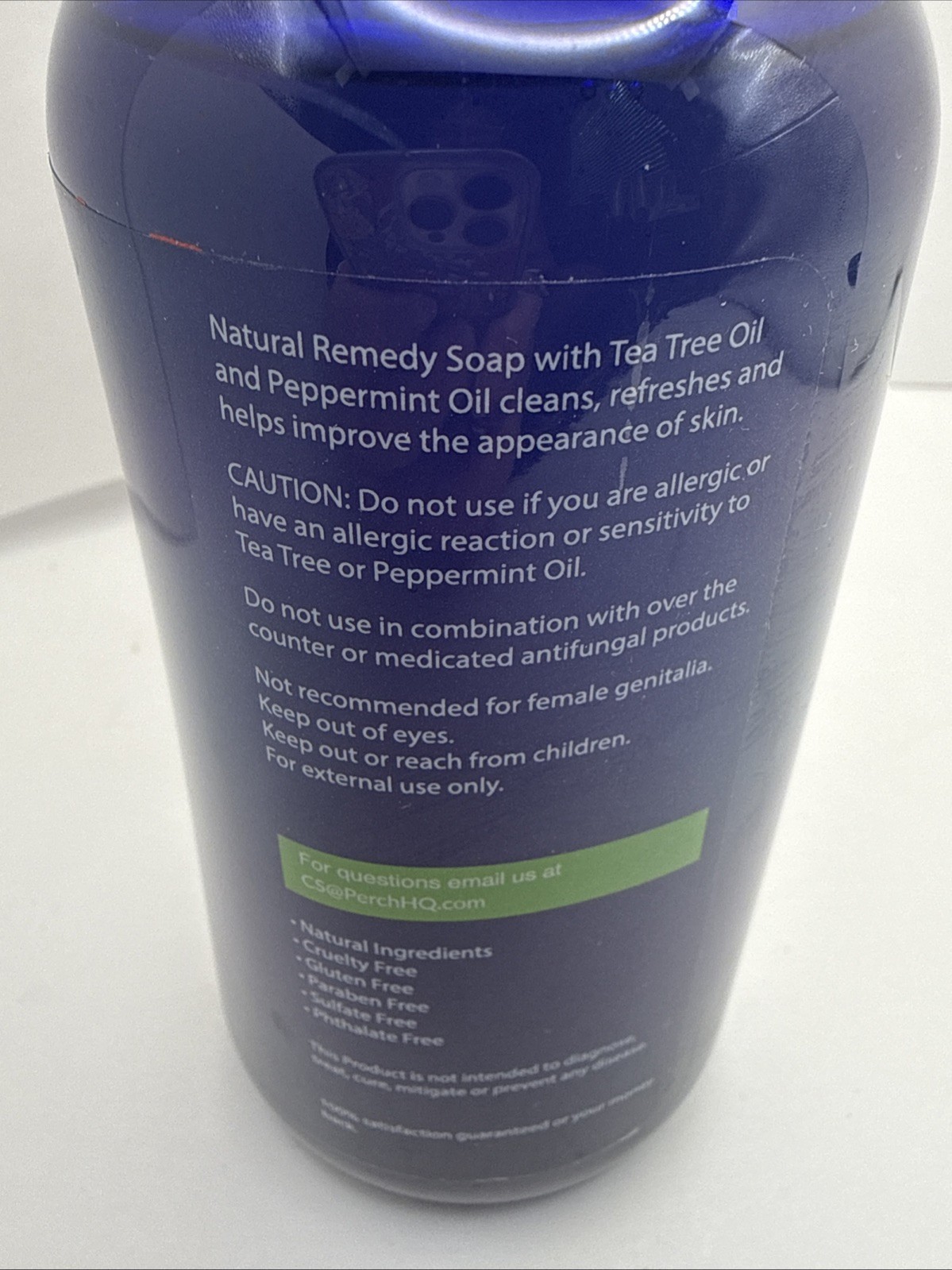 Truremedy Naturals Remedy Tea Tree Oil Body Soap Body Wash 12 oz Peppermint