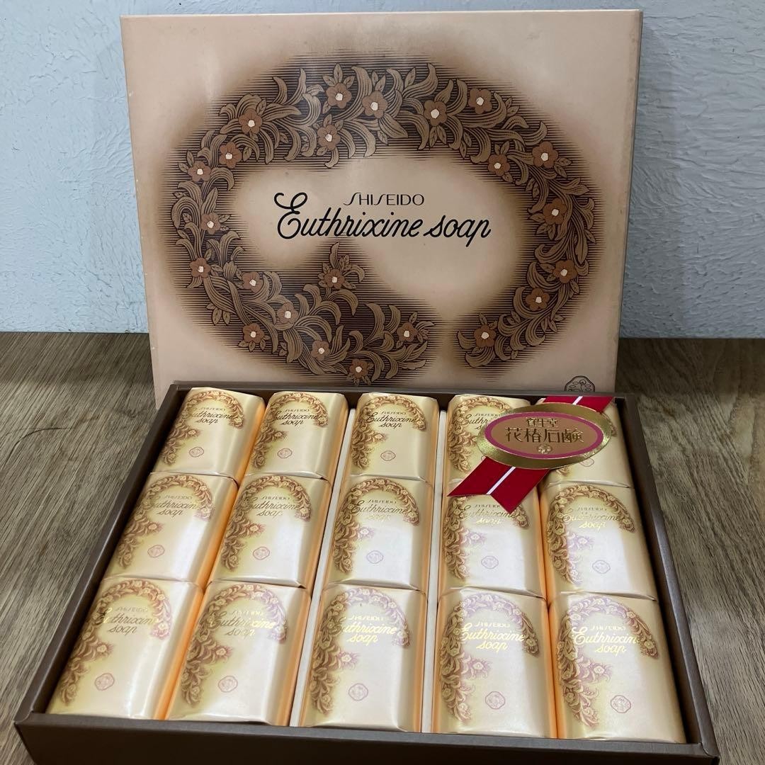 Shiseido Euthrixaine soap 110g × 15 Hanatsubaki Soap with gift Box