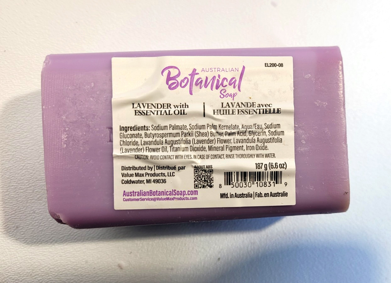 AUSTRALIAN BOTANICAL SOAP – WITH LAVANDER ESSENTIAL OIL 6.6 Oz 3 – PCS INCLUDED