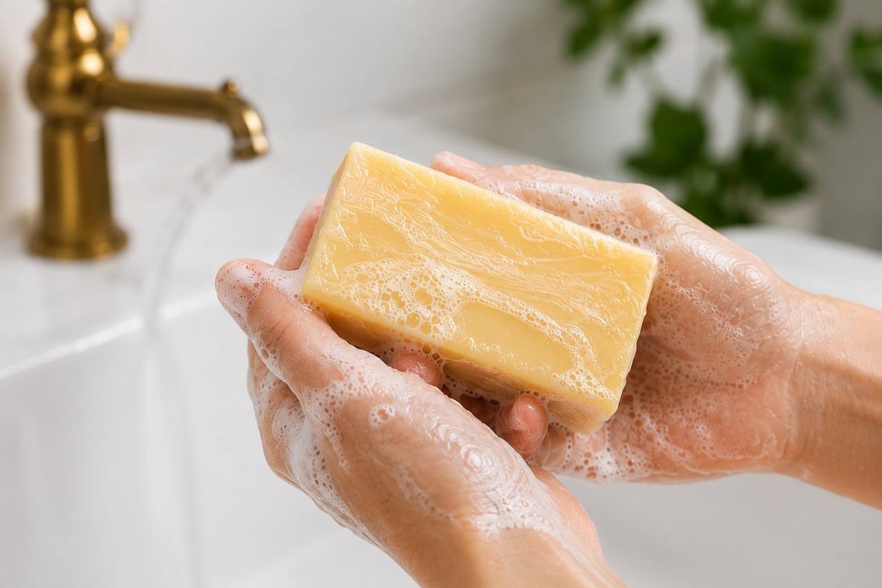 Turmeric Soap Bar with Goat Milk Handmade 3 Bars