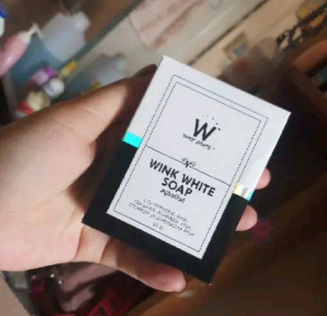 x15 Wink White Soap Skin Body Whitening Face Gluta Brightening Cleansing 80g.