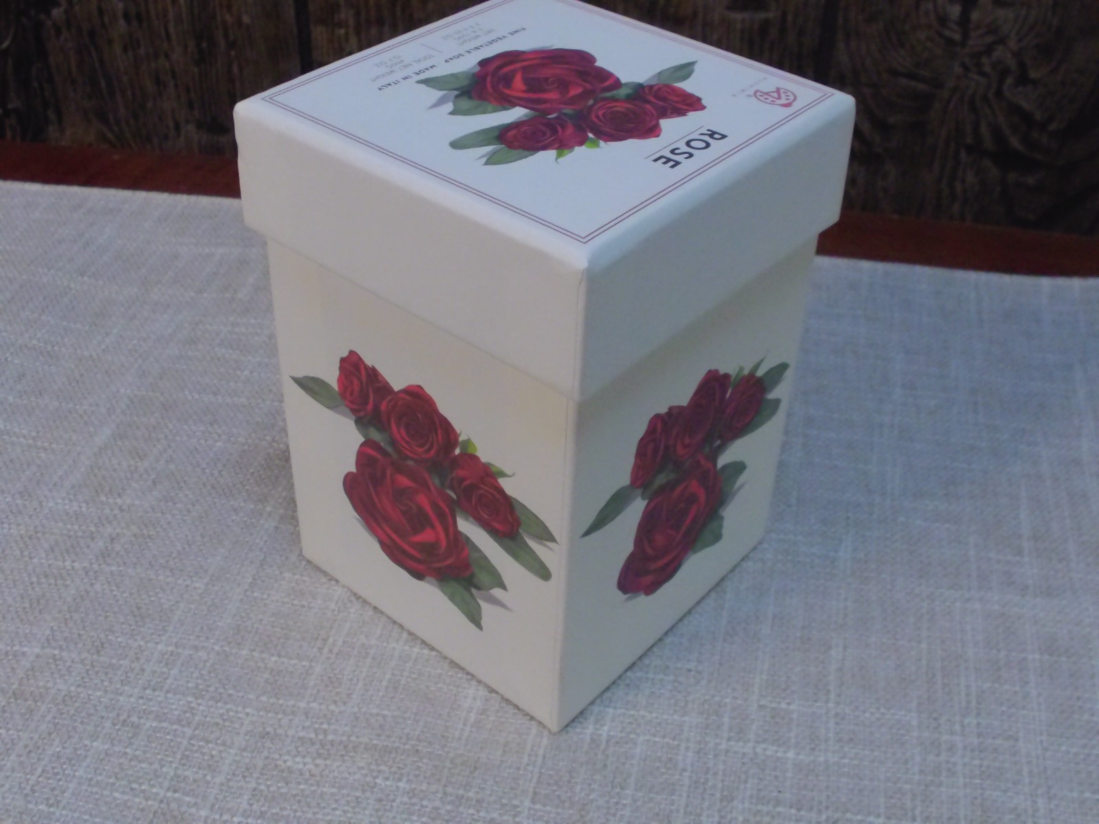 ROSE SOAP- SET OF 3 – ALCHIMIA FINE VEGETABLE SOAP MADE IN ITALY NIB – HEALTH