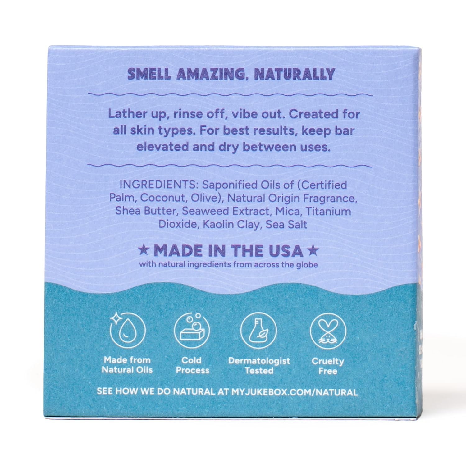 Natural Womens Bar Soap Set 5 Pack Creamy Lather Shower Bath Skin Care Gift Set