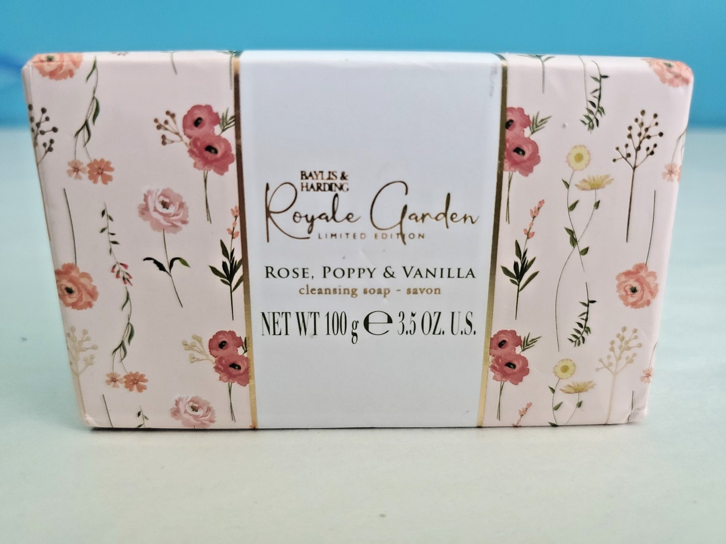Limited Edition Baylis & Harding Luxury Soap Royale Garden Rose Poppy Vanilla