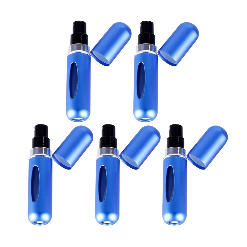 5/10Pcs Mini Refillable Travel Portable Perfume Atomizer Bottle Spray Pump Case