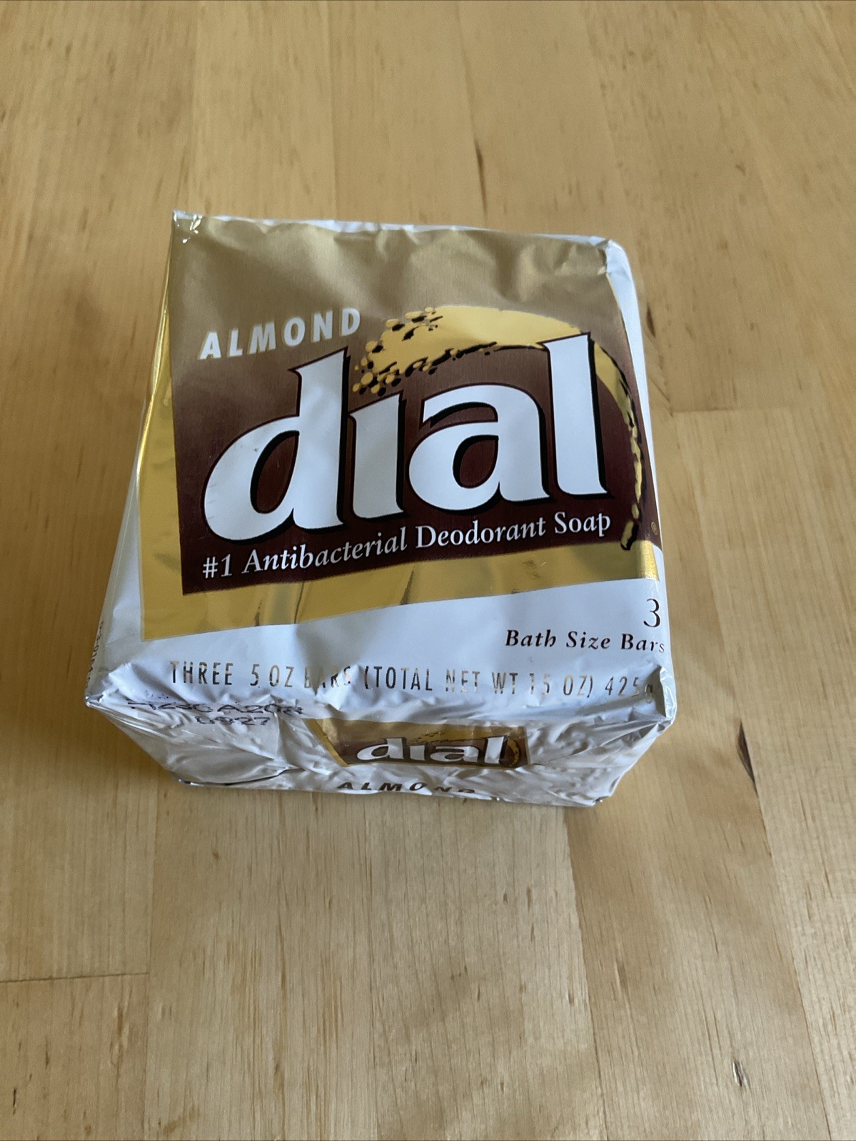 Vintage 3 Pack Dial ALMOND Bar Bath Size Soap 5oz each Factory Sealed