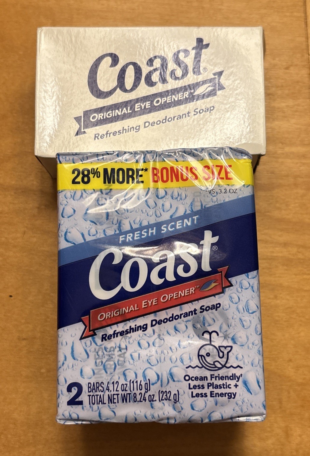 Vtg Coast Fresh Scent Deodorant Bar Soap 3 Bars 4.12oz Each NOS