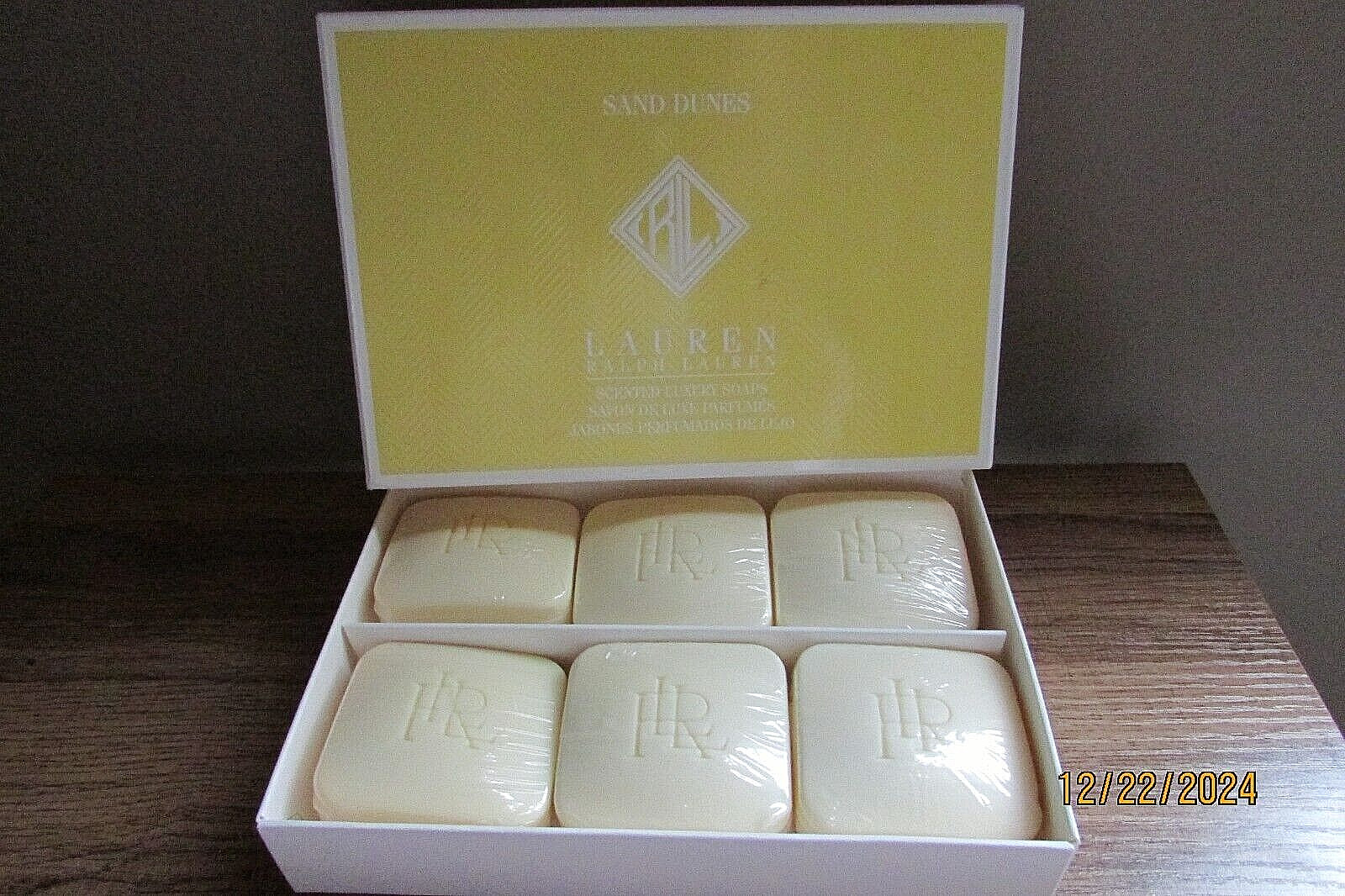 6 Ralph Lauren Scented Luxury sand dunes 2.9 oz Soap bars-NIB